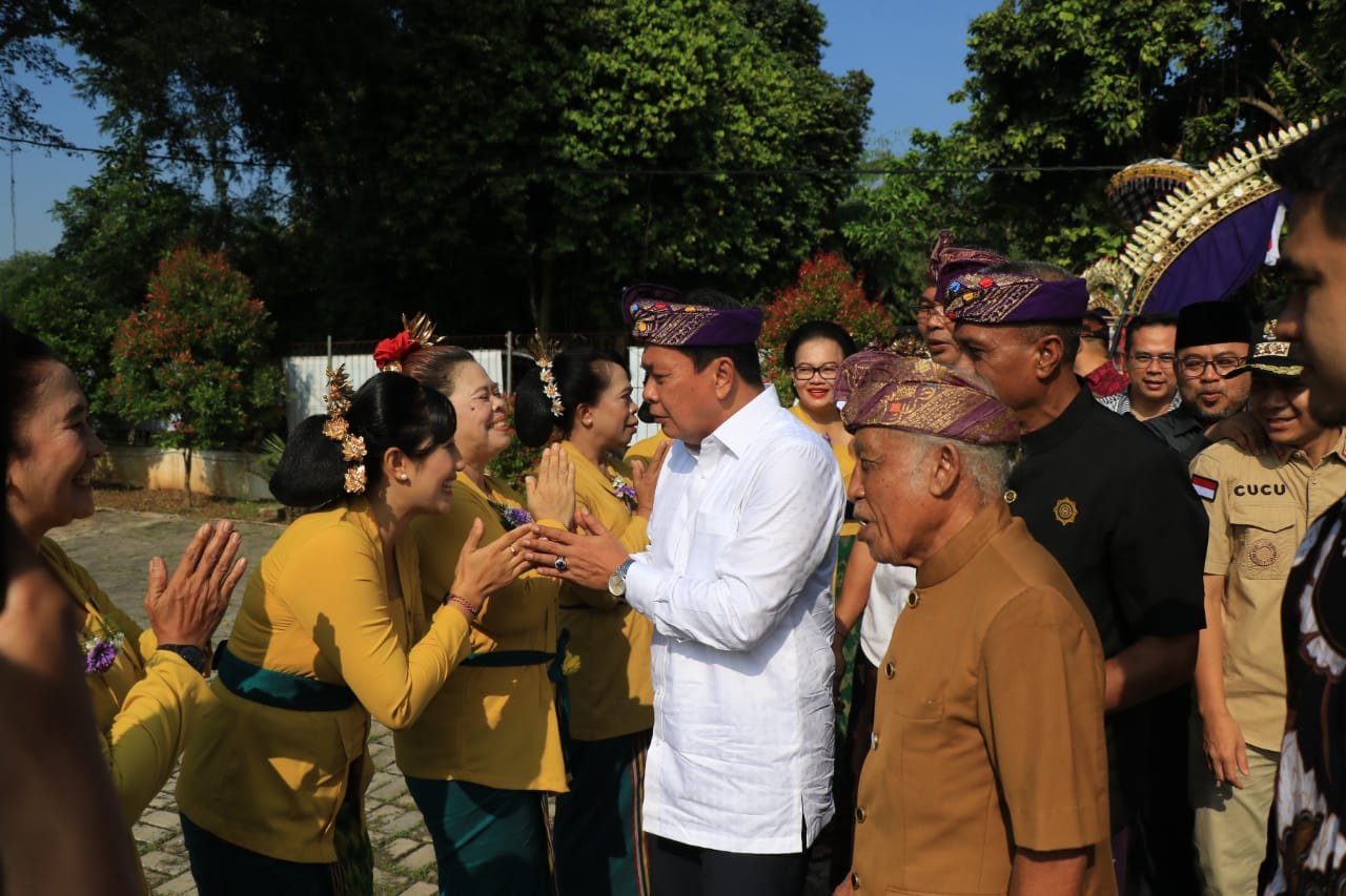 Sekretaris Daerah (Sekda) Kabupaten Tangerang Moch Maesyal Rasyid menghadiri Dharma Santi